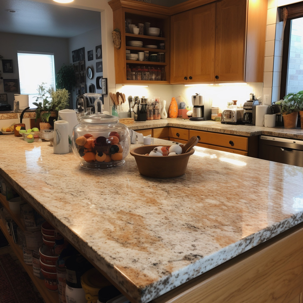 kitchen counters shine
